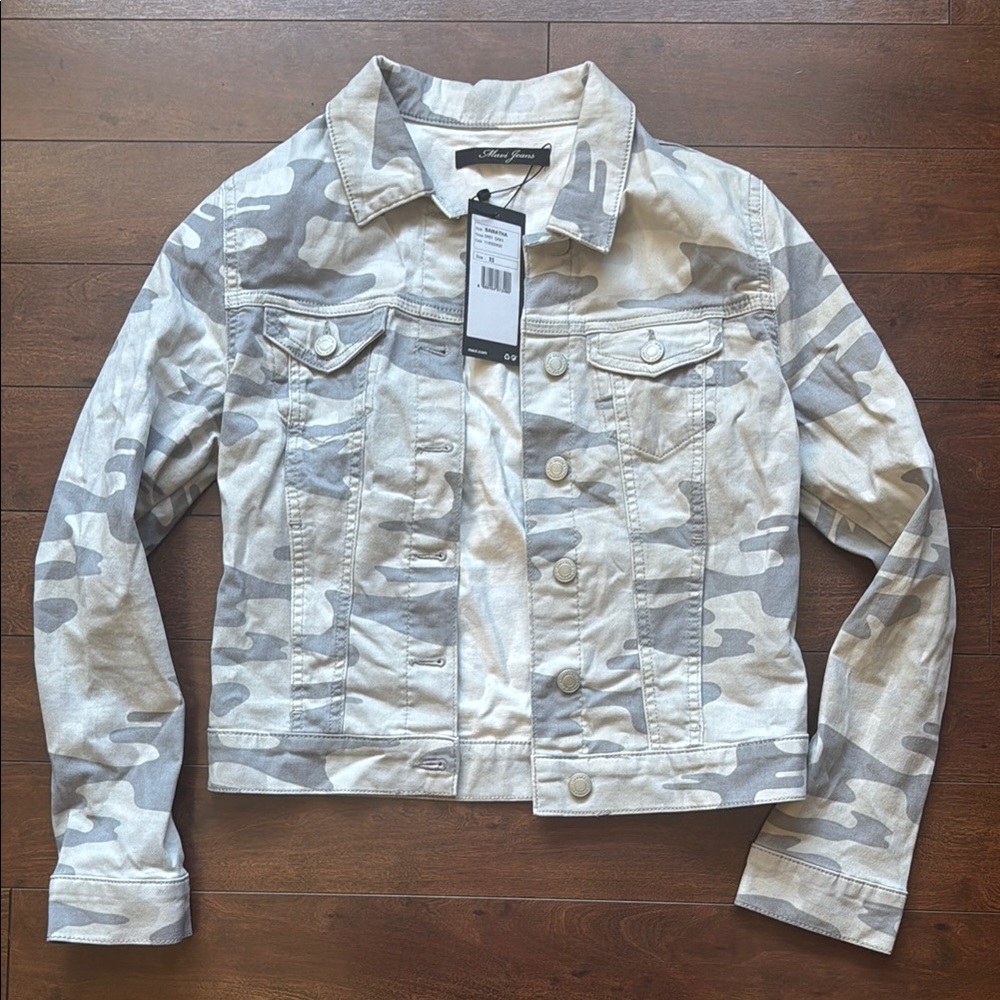 BNWT Mavi Jeans “Samantha” Grey Camo Jacket